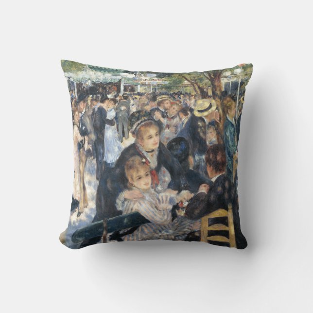 Almofada Renoir Dança no Moulin de la Galette Vintage (Frente)