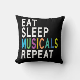 Almofada Repetição de Músicos do Sono