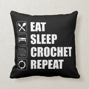 Almofada Repetir o Crochet de Sono