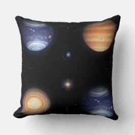 Almofada Representação Visualmente Deslumbrante de Planetas