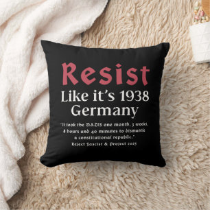 Almofada Resiste como se fosse 1938 Alemanha