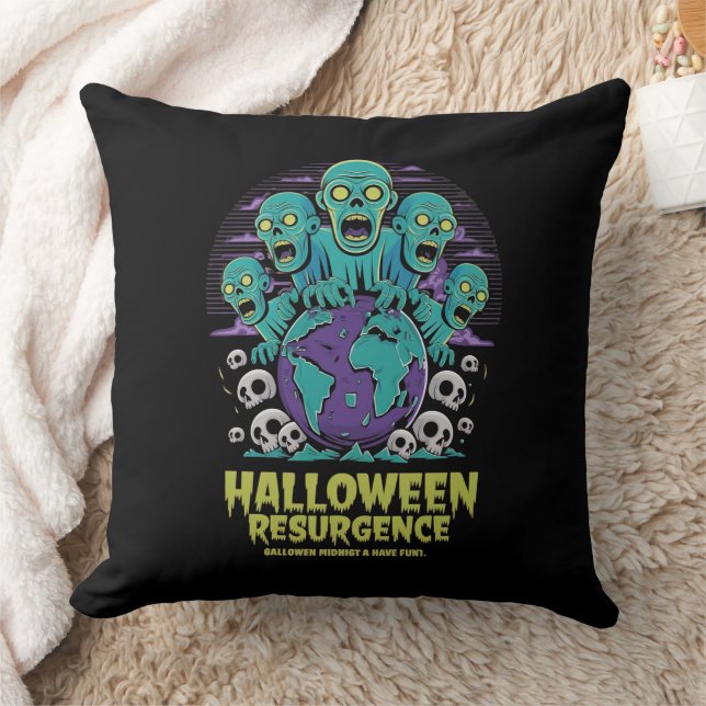 Almofada Resurgimento do Halloween - Mundo Zombie (Cobertor)