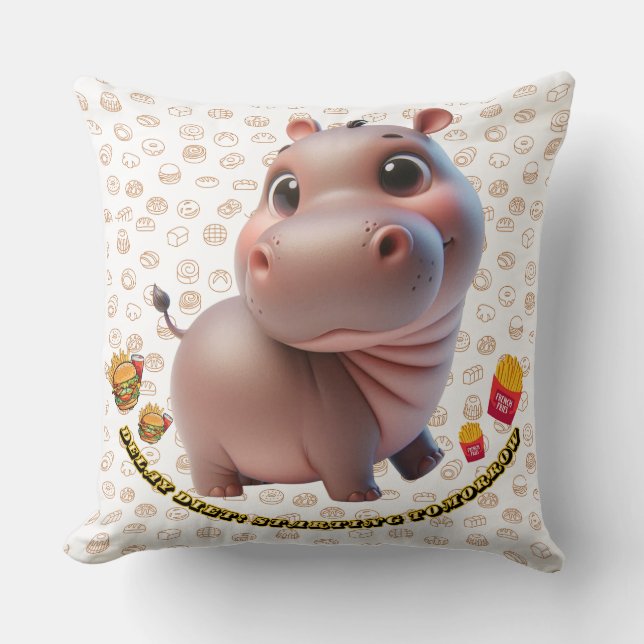 Almofada Retardo Dieta: Começando Amanhã (Frente)