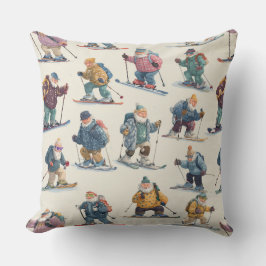 Almofada Retired Santa Claus North Pole Ski Club