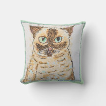 Retrato Colorido e Excêntrico de Gato