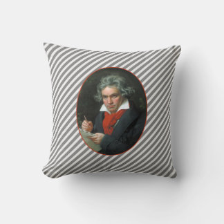 Almofada Retrato de Beethoven Vintage Reversible