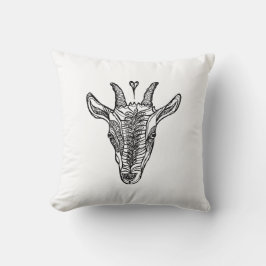 Almofada Retrato de Cabra com Travesseiro decorativo Cardía