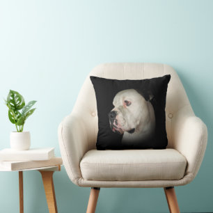 Almofada Retrato de Cão-Touro Americano