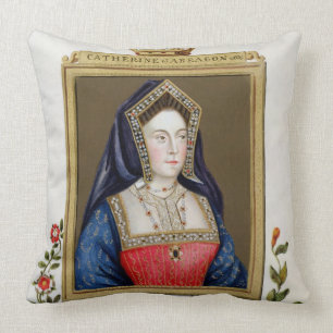 Almofada Retrato de Catarina de Aragão (1485-1536) øs Qu