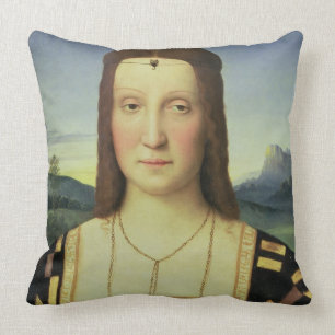 Almofada Retrato de Elizabeth Gonzaga, c.1504 (óleo na