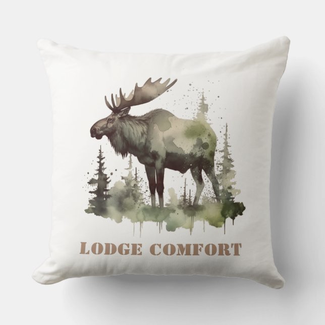 Almofada Retrato de Mossy Moose Wildlife, personalizado (Frente)