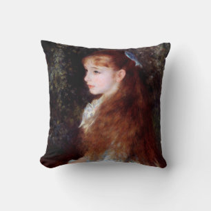 Almofada Retrato de uma garota com fita azul, Renoir
