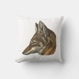 Almofada Retrato do lobo Abyssinian