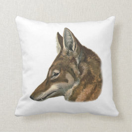 Almofada Retrato do lobo Abyssinian