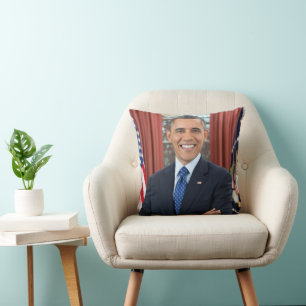 Almofada Retrato Oficial do segundo do Presidente Barack Ob