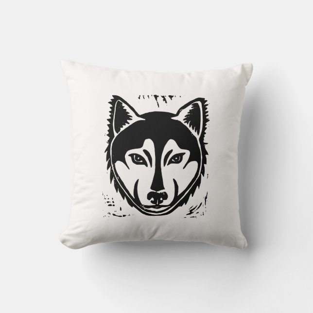 Almofada Retrato preto e branco do Rouco Lino Cortado Impre (Frente)