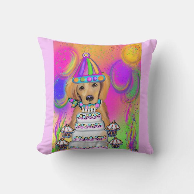 Almofada Retriever de ouro (Frente)