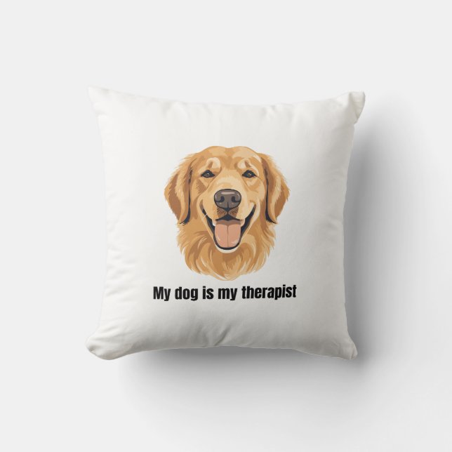 Almofada Retriever Dourado (Frente)