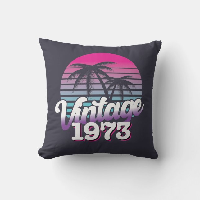 Almofada Retro 1973 Edição limitada | Aniversário Gift Idea (Frente)