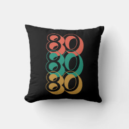 Almofada retro 80 1980 Travesseiro decorativo Colorido