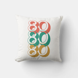 Almofada retro 80 1980 Travesseiro decorativo Colorido