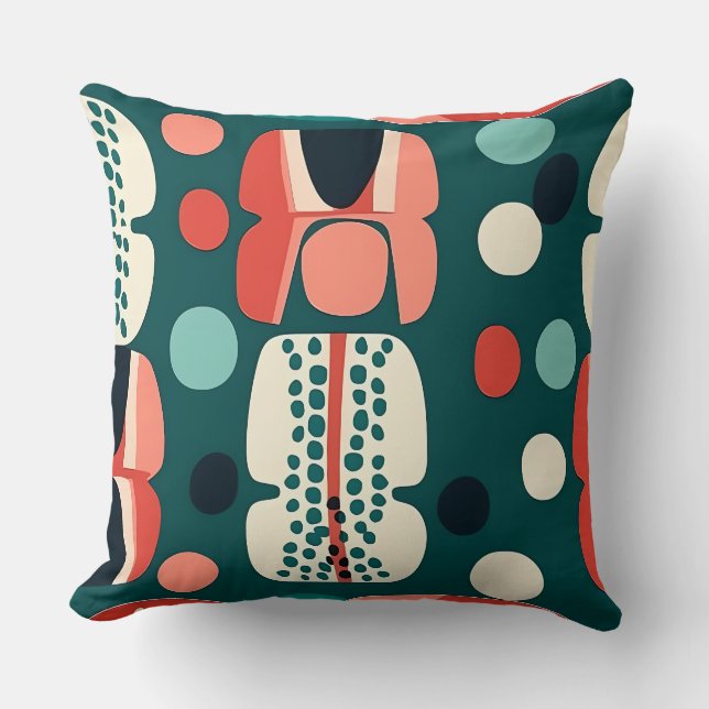 Almofada Retro Abstract Totem & Pod Pillow (Frente)