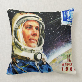 Almofada RETRO ASTRONAUT ILLUSTRATION 1960's SPACE VIAGEM