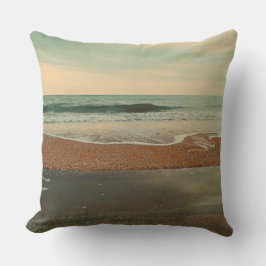 Almofada Retro Beach Waves Vintage Ocean Coastal Decor
