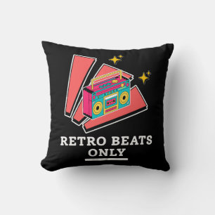 Almofada Retro Boombox Música Vintage Ritmos 80s 90s