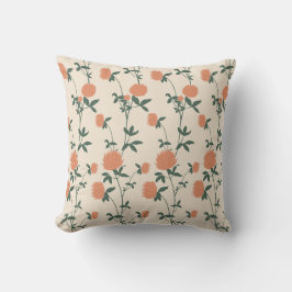 Almofada Retro Botanical Meadow Clover | Sunbaked Clay