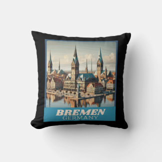 Almofada Retro Bremen Skyline