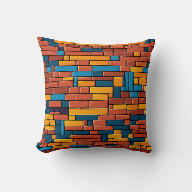 Almofada Retro Bricks Nostalgia Design (Frente)