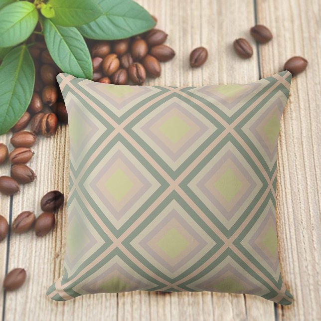 Almofada Retrô Chic Geométrico Limão Pastel (Criador carregado)