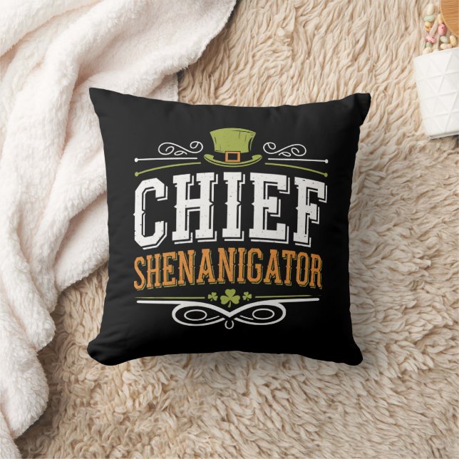 Almofada Retro Chief Shenanigator Chapéu Sortudo do Leprech (Cobertor)