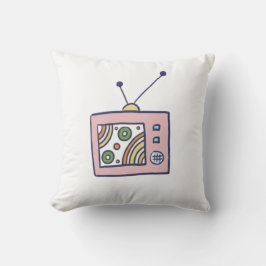 Almofada Retro Dreamland Arte Televisiva Fofa Vintage