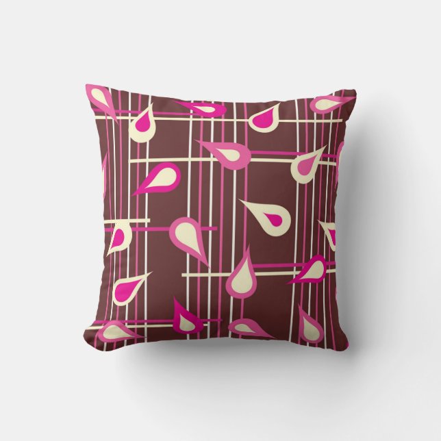 Almofada Retro Drop Grid Throw Pillow (Frente)