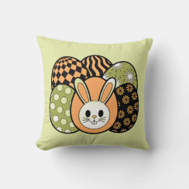 Almofada Retro Easter Bunny Decorative Throw Pillow