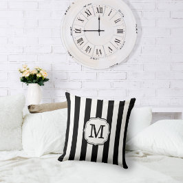 Almofada Retro Elegant Personalized Stripe Throw Pillows