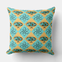 Retro Harlequin Globe Trotter Outdoor Travesseiro
