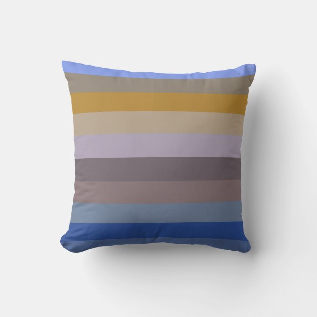 Almofada Retro Harvest Stripe Pattern (Frente)