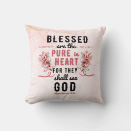 Almofada Retro Matthew 5:8 Calla Lillies