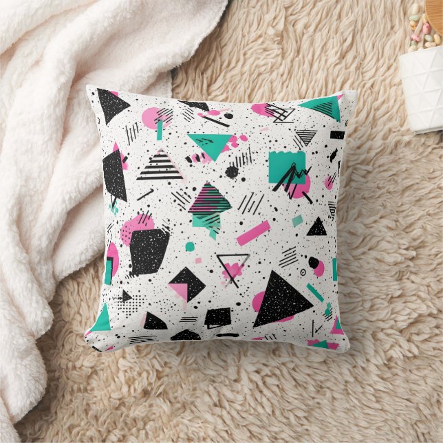 Almofada Retro Memphis Geometric Pattern (Cobertor)