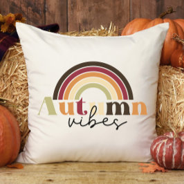 Almofada Retro Rainbo Autumn Vibes Xadrez Queda