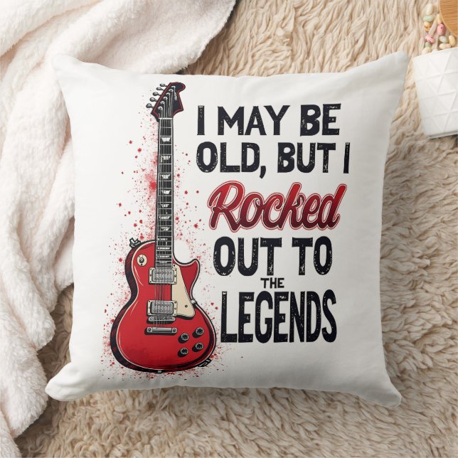 Almofada Retro Rock Guitar Classic Music Nostalgia Design (Cobertor)
