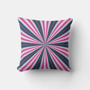 Almofada Retro Stripey Sun Burst Abstrato Art