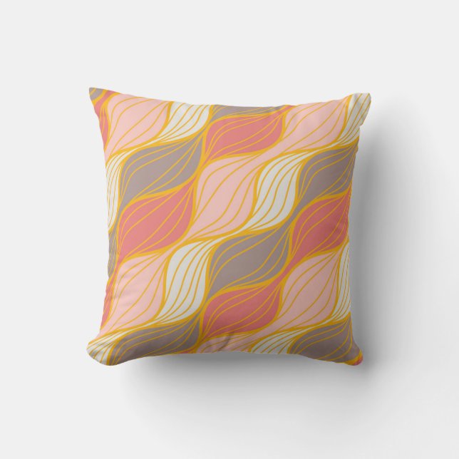 Almofada  retro Throw Pillow (Frente)