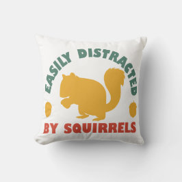 Almofada Retro Vintage facilmente distraído por esquilos
