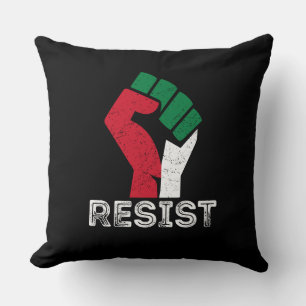 Almofada Retro Vintage Resiste a Palestina - primeira bande