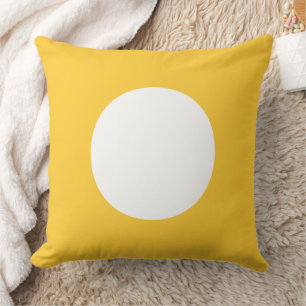 Almofada Reversible amarelo e branco do por do sol das