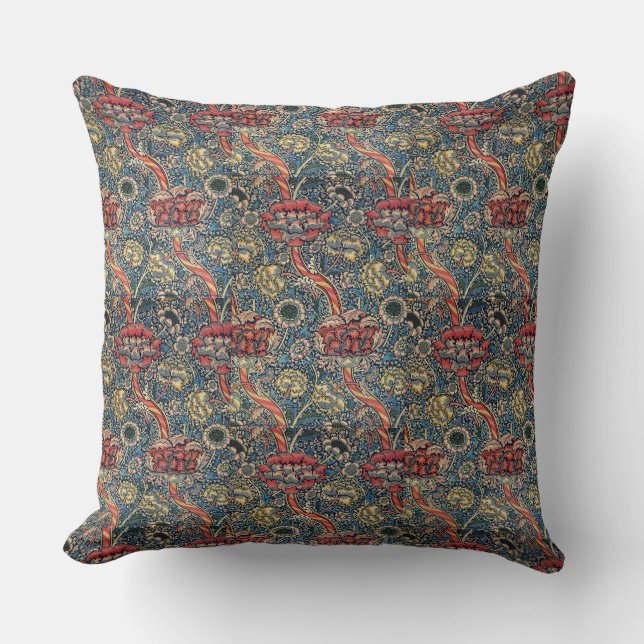 Almofada Reversible Vintage William Morris Wandle (Frente)